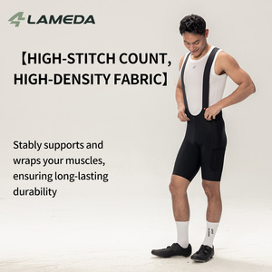 <span class=keywords><strong>Pantaloncini</strong></span> <span class=keywords><strong>da</strong></span> Ciclismo Lameda Pro <span class=keywords><strong>da</strong></span> Uomo con Imbottitura 3D in Chamois, Pantaloni <span class=keywords><strong>da</strong></span> <span class=keywords><strong>Bici</strong></span> ad Alta Elasticità e Compressione per Ciclismo su Strada - Product Image 4