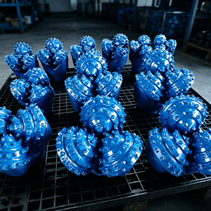 Foret triconique bleu en carbure pour équipement de forage de puits - Product Image 6