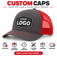 Casquette de baseball personnalisée en maille polyester légère avec logo d'équipe, idéale pour les événements sportifs et la promotion, ajustable, vente en gros, style trucker
