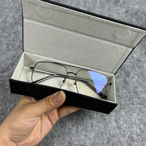 <span class=keywords><strong>Étui</strong></span> <span class=keywords><strong>à</strong></span> <span class=keywords><strong>lunettes</strong></span> rectangulaire pliable fait main, boîte d'emballage unique pour <span class=keywords><strong>lunettes</strong></span> de soleil pliables - Product Image 2
