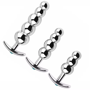 Ensemble de perles anales en métal, plug anal portable, petit et grand, plug anal, insert G-spot, jouet sexuel pour vagin et <span class=keywords><strong>anus</strong></span> - Product Image 6