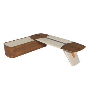 Ceo'su patron için Modern <span class=keywords><strong>l</strong></span>-şekilli yönetici ofis masası yönetici ofisleri için yüksek kaliteli bilgisayar masası mobilya - Product Image 6