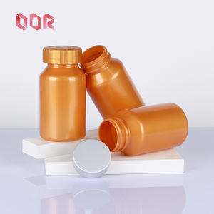 ขวดพลาสติกสำหรับอาหารเสริมแคปซูลวิตามินขนาด100มล. สีส้มสำหรับสัตว์เลี้ยงปรับแต่งได้ฝาปิดด้านบนเป็นโลหะ - Product Image 2