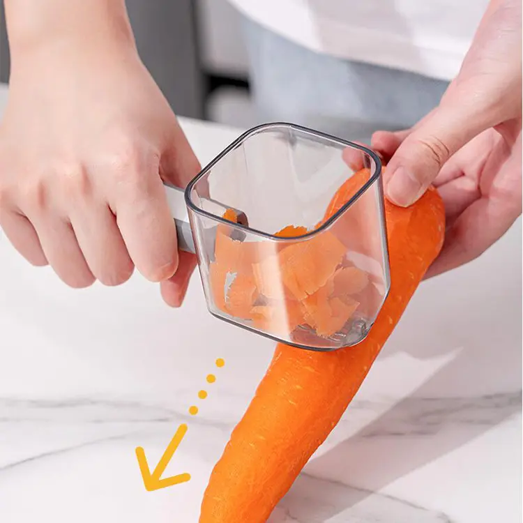 Gadgets Kitchen Tools And Gadgets Stainless Steel Potato Peeler Creative Peeler Garbage Collection Small Box