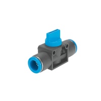 Nouvelle vanne à levier manuel originale HE-2-QS-8 153468 PLC avec connecteur rapide pour tuyau d'air de 8 mm