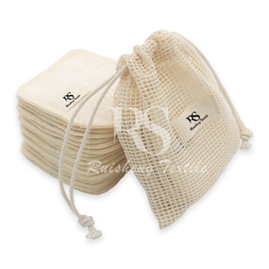 Tampons démaquillants réutilisables OEM Tampon de nettoyage facial <span class=keywords><strong>carré</strong></span> en éponge de <span class=keywords><strong>bambou</strong></span> Tampons démaquillants lavables en <span class=keywords><strong>bambou</strong></span> - Product Image 4