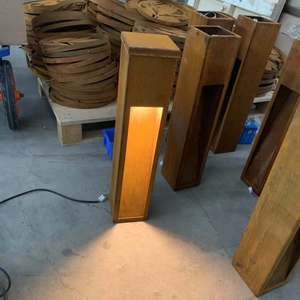 Lámpara de Jardín para Exteriores, de Acero Corten, con Efecto Oxidado, con Luz LED - Product Image 6