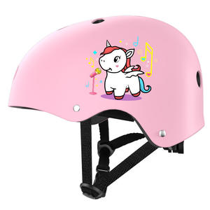 Casque de sécurité pour enfants pour le roller et le cyclisme, avec sangles réglables et 8 à 10 aérations pour la protection de la tête des enfants - Product Image 1