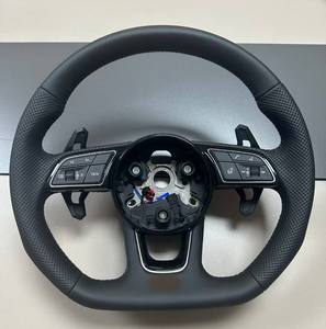 Con botón de inicio <span class=keywords><strong>S</strong></span>-<span class=keywords><strong>Line</strong></span> medio Alcantara volante de carbono para <span class=keywords><strong>Audi</strong></span> <span class=keywords><strong>Q8</strong></span> SQ8 A3 A4 B9 A5 B8 A6 C7 A7 S3 S4 RS3 RS5 RS7 RS6 C8 - Product Image 4