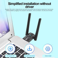Adaptador WiFi6 AX900, Dongle USB BT5.4 2 en 1, Tarjeta de Red Inalámbrica de Doble Banda 2.4G + 5GHz, Compatible con BT 5.4, Windows 10/11
