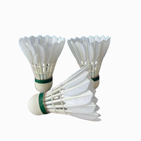 ST NO 2 Volants de badminton d'entraînement en plumes d'oie, vol stable, adaptés à l'usage en salle