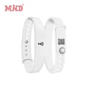 RFID Unique Qr Code Nfc Silicone Wrist Band Bracelet Embedded Nfc Chips