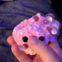 Jouet sensoriel en crochet fait main en forme de noix de coco, jouet anti-stress pour enfants et adultes, doux et apaisant pour le soutien émotionnel