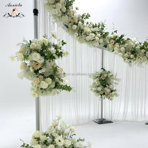 Annielu Mới Nhất Nhiệm Vụ Nặng Nề Có Thể Điều Chỉnh S Cong Kim Loại Khung Ống Và Treo Lên Backdrop Khung Đứng Đám Cưới Tổ Chức Sự Kiện Trang Trí Sân Khấu - Product Image 6