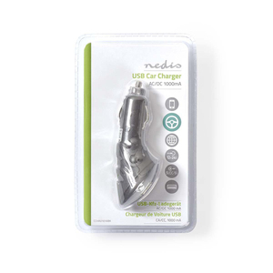 Chargeur de voiture USB 1.0A noir pour appareils mobiles - Product Image 4