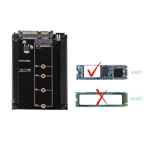 B chiave <span class=keywords><strong>M</strong></span>.<span class=keywords><strong>2</strong></span> NGFF SSD a <span class=keywords><strong>2</strong></span>.5 scheda adattatore convertitore SATA con staffa metallica - Product Image 4