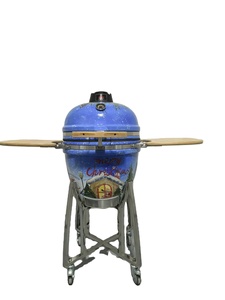 Grill Kamado KIMSTONE KimPu de 21 pouces, thème festif <span class=keywords><strong>dessiné</strong></span> à la main <span class=keywords><strong>par</strong></span> un artiste de niveau national - Product Image 2