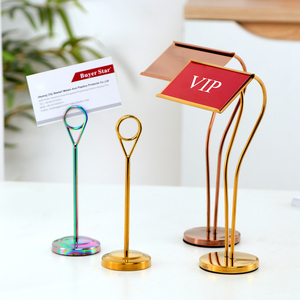 โรงแรมซัพพลายเออร์สแตนเลสตารางงานแต่งงานเมนูผู้ถือบัตรแสดงผู้ถือนามบัตรยืน - Product Image 2