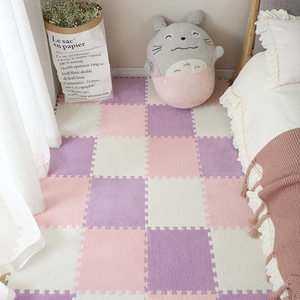 30x30CM Eco-Friendly DIY Puzzle <span class=keywords><strong>Tapis</strong></span> Machine-Made Lavable Mousse Dos Court Daim Maison Exercice Prière Golf Enfants/Bébé - Product Image 6