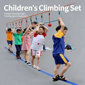 Ensemble d'<span class=keywords><strong>anneaux</strong></span> d'obstacles d'extérieur pour enfants en tissu Oxford, installation sans outil, équipement de fitness pour l'entraînement de l'intégration sensorielle - Product Image 1
