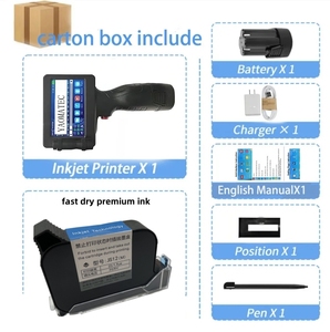 Yaomatec giá thấp Chất lượng cao cầm tay máy in phun QR mã ngày in kỹ thuật số Gun cho mã đánh dấu trên giấy carton - Product Image 6