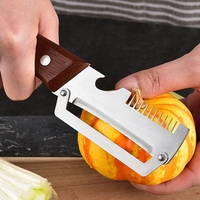 Multifunctionele fruit- en groenteschiller van roestvrij staal met uiensnijder, flesopener, keukenhulp voor thuisgebruik, suikerriet- en luchtschilfersnijder