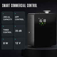 Diffuseur d'arômes intelligent de qualité commerciale avec un design métallique, paramètres de fonctionnement personnalisables, couvrant une surface de 500 mètres cubes.