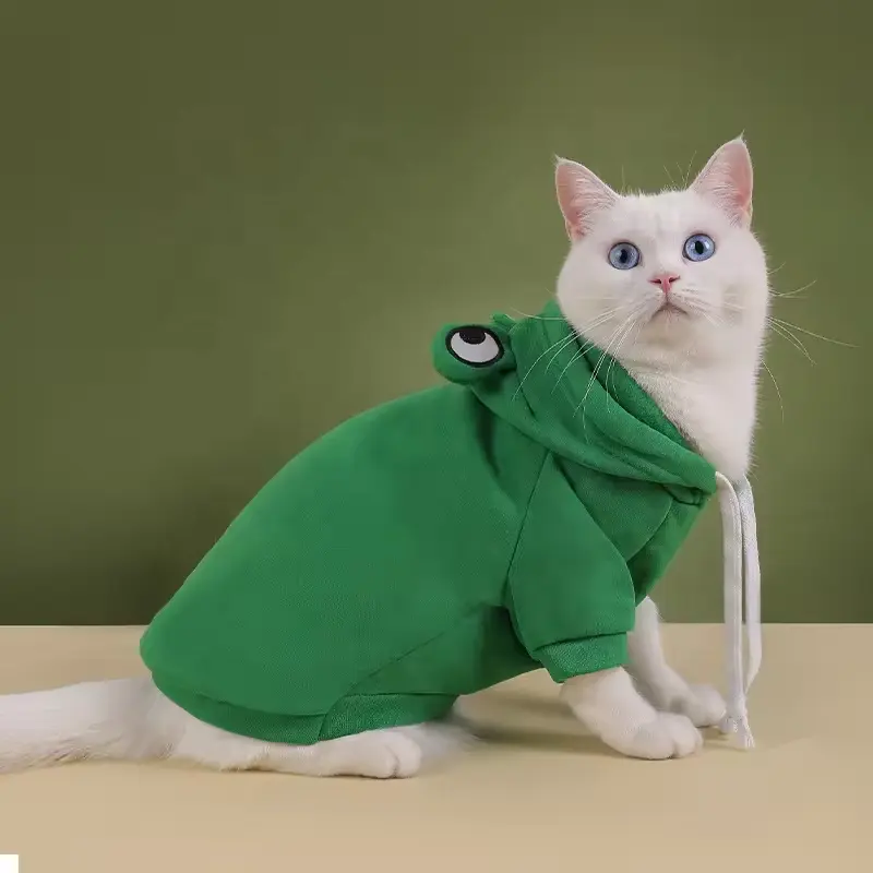 थोक लक्जरी परिधान कुत्ते जैकेट कोट हुडी बिल्ली के कपड़े बिल्लियों के लिए पालतू सहायक उपकरण