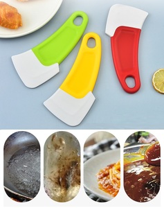 Soft <strong>Silicone</strong> Kitchen <strong>Scraper</strong> Brush Cleaning Tool for Pan Pot Dishes and Dirty Utensils Easy Cleanup Kitchen Cleaning Tools