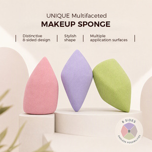 Éponge de maquillage sans latex de forme spéciale en gros, couleurs personnalisées, texture douce pour une application professionnelle de la beauté - Product Image 4