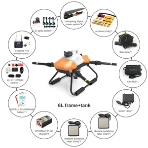 G06 Nông Nghiệp <span class=keywords><strong>Drone</strong></span> 4-Trục 6L Ma Thuốc Tải Vành Đai 5L Phun X6 Động Cơ H12 Nhỏ Phun <span class=keywords><strong>Drone</strong></span> DIY <span class=keywords><strong>Kit</strong></span> Cho Nông Nghiệp - Product Image 4