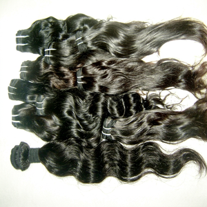 100% Indian Curly Remy Hair Extensions-HOT Selling <b>Machine</b> Double Weft All Colors Suitable - Product Image 1