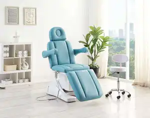 Cadeiras faciais elétricas usadas, cadeiras de massagem para cabeleireiro, reclinação, 3 motores, sofá, pedicure