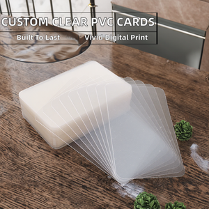 Carte magnétique transparente en PVC, impression numérique, givrée, taille personnalisée pour usage professionnel et d'identification - Product Image 3