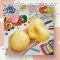 6cm Vormbaar Aardappel Squishy Speelgoed Langzaam Terugverende Decompressie Realistisch Voedsel Speelgoed Fruit Stress Verlichting Knijpbal Meisjes 14 Jaar & ouder