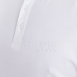 เสื้อยืดแขนสั้นผู้ชายคุณภาพสูง เนื้อผ้านุ่มสบาย ผลิตจากใยฝ้ายผสมใยไผ่ แห้งเร็ว ระบายอากาศดี รับสกรีนโลโก้ สีพื้น - Product Image 1