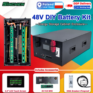 Stock UE Livraison DDP Boîtier de batterie DIY vide pour BMS Stack JK V19 48V, à montage horizontal en rack, pour kit de batterie DIY et stockage solaire - Product Image 1