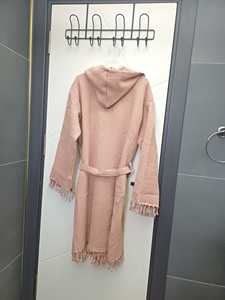 เสื้อคลุมอาบน้ำแขนยาวผ้าวาฟเฟิลสำหรับผู้หญิงและผู้ชายเสื้อคลุมอาบน้ำแขนยาวผ้าคอตตอนแห้งเร็วหลากสี - Product Image 5