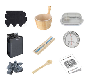 Sauna à vapeur extérieur moderne et écologique en bois massif d'épicéa pour 6 personnes, avec peinture noire brillante, en stock aux États-Unis - Product Image 6