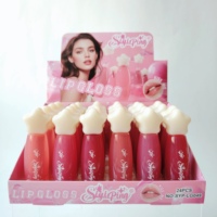 Ensemble de mini rouges à lèvres liquides longue tenue, haute pigmentation, effet mat et scintillant, résistant à l'eau, en tube, pour un maquillage beauté effet crème glacée