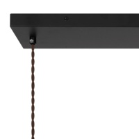 Lustre suspendu moderne en bois et métal avec tissu brun nordique, hauteur réglable, pour l'éclairage de la salle à manger