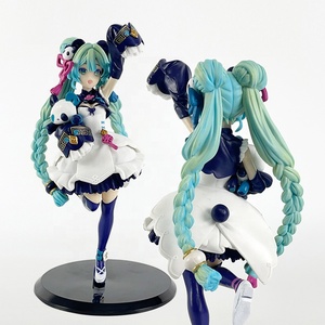 Figurines de style chinois en gros, Panda Hatsune Mikus, figurines de dessins animés, anime japonais, fille, modèle en PVC, figurine d'action - Product Image 1