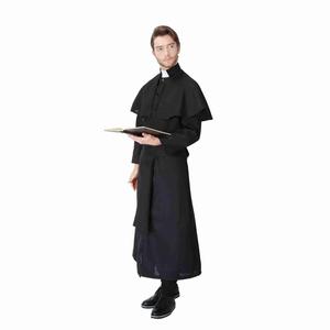 Nuovo Costume da Prete Cattolico per Uomo, Abbigliamento per Feste di Halloween per Adulti - Product Image 4