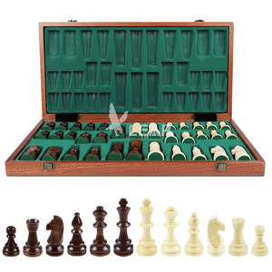 Juego de Ajedrez Profesional de Torneo Europeo <span class=keywords><strong>Staunton</strong></span> 6 Hecho a Mano con Tablero, Estuche de Madera y Almacenamiento para Todas las Piezas - Product Image 2