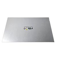 Caja de regalo magnética de lujo personalizable con logotipo impreso en color plateado, embalaje moderno para aplicaciones de marca premium