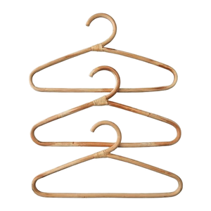Perchas de Bambú Personalizadas de Primera Calidad con Logotipo, Perchas Delgadas y Duraderas de 15 Pulgadas para Uso en Hoteles, para Niñas - Product Image 1