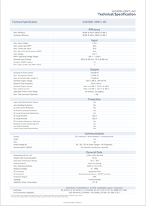 Controlador Solar Inteligente Trifásico MPPT10 de 100KW, China HW SUN2000-100KTL-M2, IP66, 98.1% de Eficiencia, Conexión a Red - Product Image 3