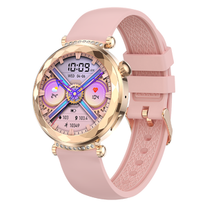 <span class=keywords><strong>Reloj</strong></span> <span class=keywords><strong>Inteligente</strong></span> para Mujer con Asistente de IA, Pantalla AMOLED HD, Llamadas por Bluetooth, Brújula, IP67, para Seguimiento Deportivo y de Fitness, Pulsera para Chicas y Damas - Product Image 1