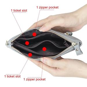 Portefeuille long et fin AndoBag, pochette en cuir véritable, sac de rangement portable grande capacité avec dragonne 1824 - Product Image 4