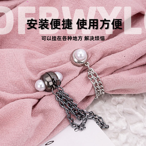 Magnetic hem <b>clips</b> for trousers, no-sew sleeves, trouser hem shortening tool, hem protector, strong magnetic clamp, and cuff - Product Image 2
